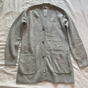 Loft jewel button cardigan